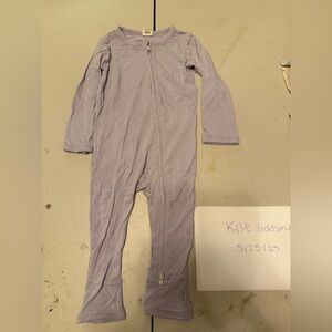 Larkspur Baby Zippie Bamboo 12-18 Lilac Purple Soft Pastel